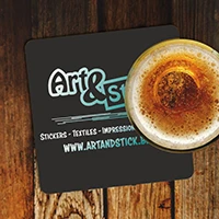 Sous-verre carton carré - 